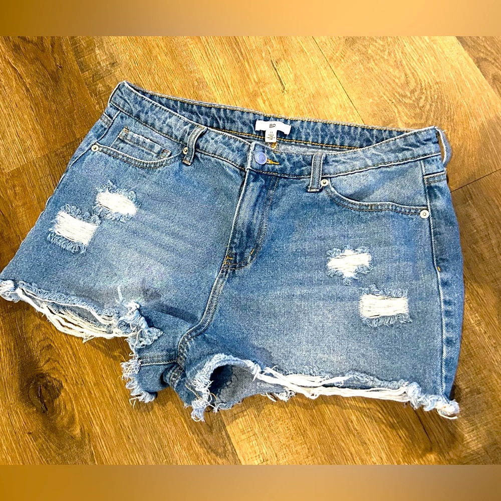 Nordstrom bp Denim Distressed Cut-off Shorts Size 33